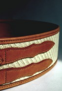 Bound Edge Leather Belt